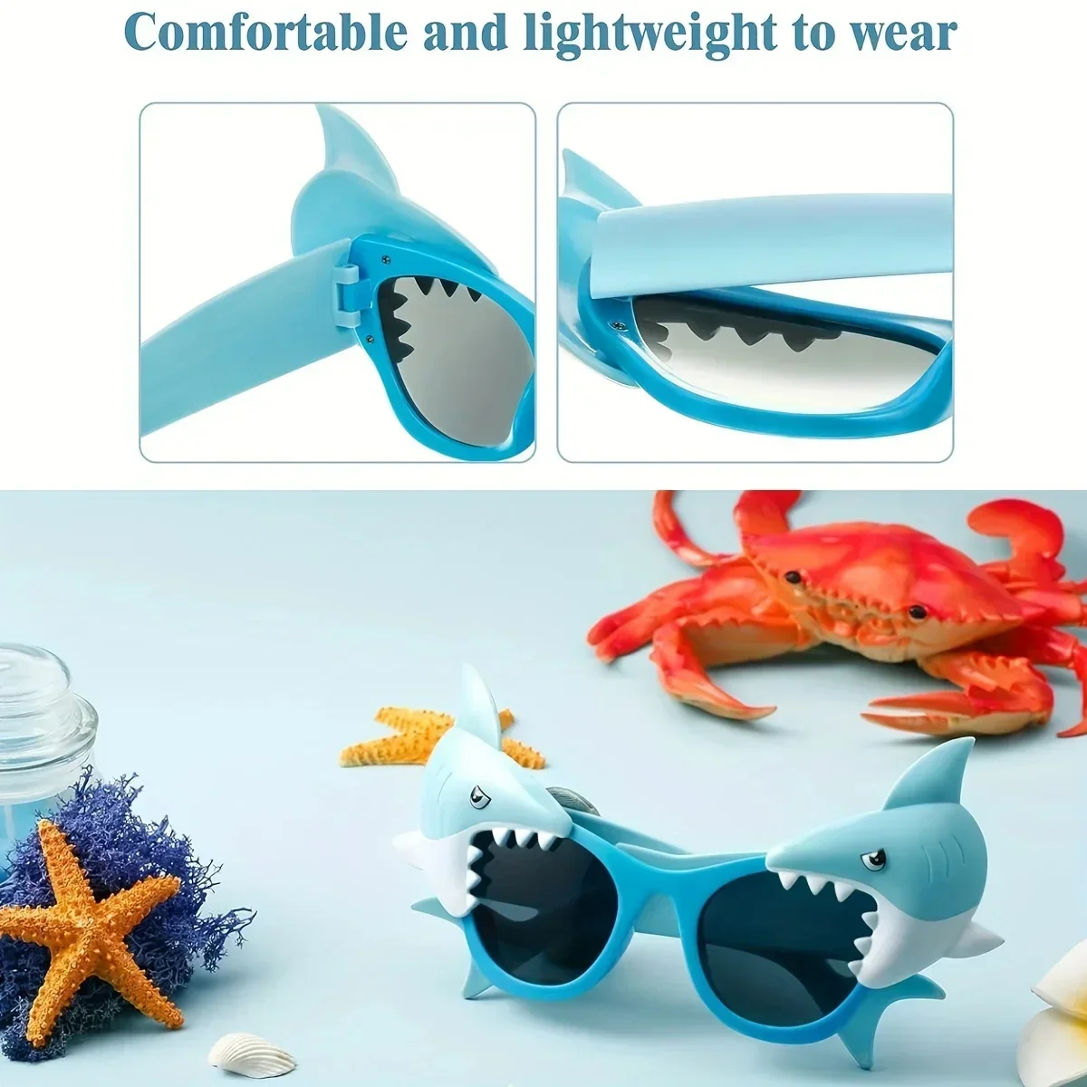 Children Shark Glasses Shark Theme Parti Hawaii Kids Birthday Party Fav Boy Funny Ocean One 1st Birthday Party Baby Shower