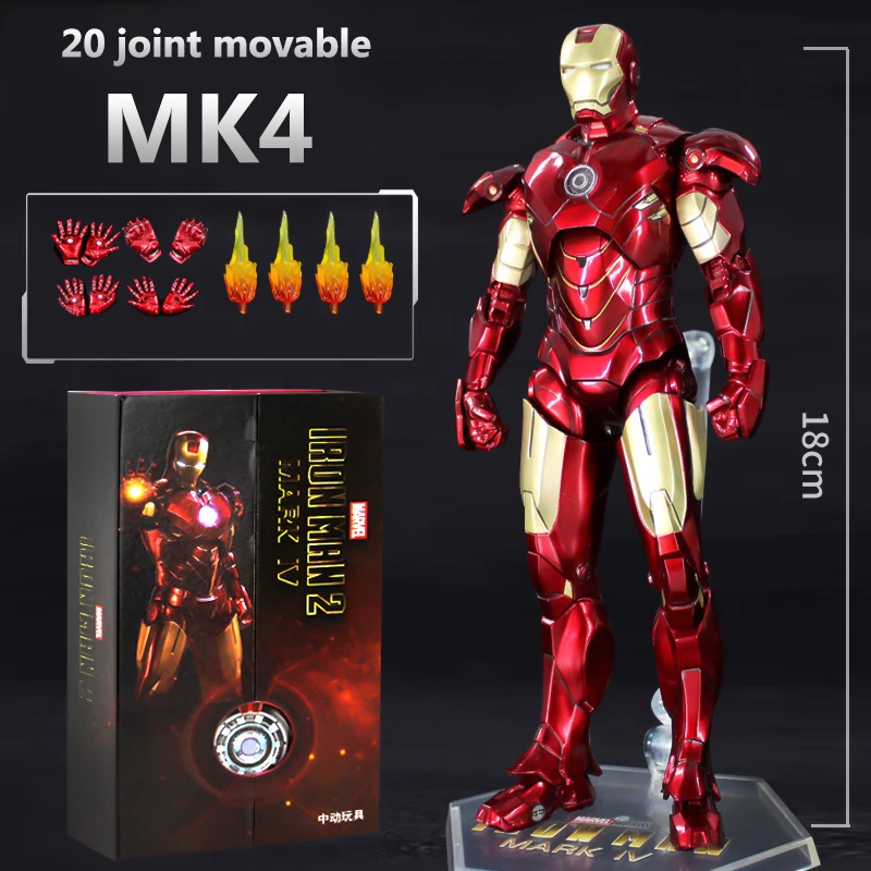 thumbnail image 1 of ZD Toys-figuras de acción de superhéroes de Marvel, modelo de lujo de Iron Man Mark MK 50, Marvel, universo cinematográfico, articulaciones móviles, regalo de cumpleaños, 1 of 5