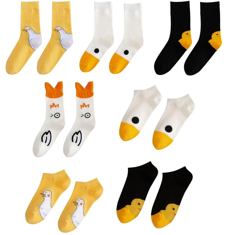 

Novelty Funny Couples Socks Cotton Low Liner Socks Japanese Middle Tube Socks