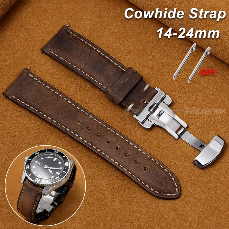 Buy Wholesale Fashion Calfskin 18 mm Watch Belt ASA825YG_K0035488 main image 0