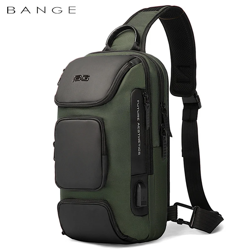 Borsa Da Uomo Borsa A Tracolla Moda Borsa A Tracolla Multifunzione Usb Per Uomo Borse A Tracolla A Tracolla Borsa Da Viaggio Corta Impermeabile Maschi