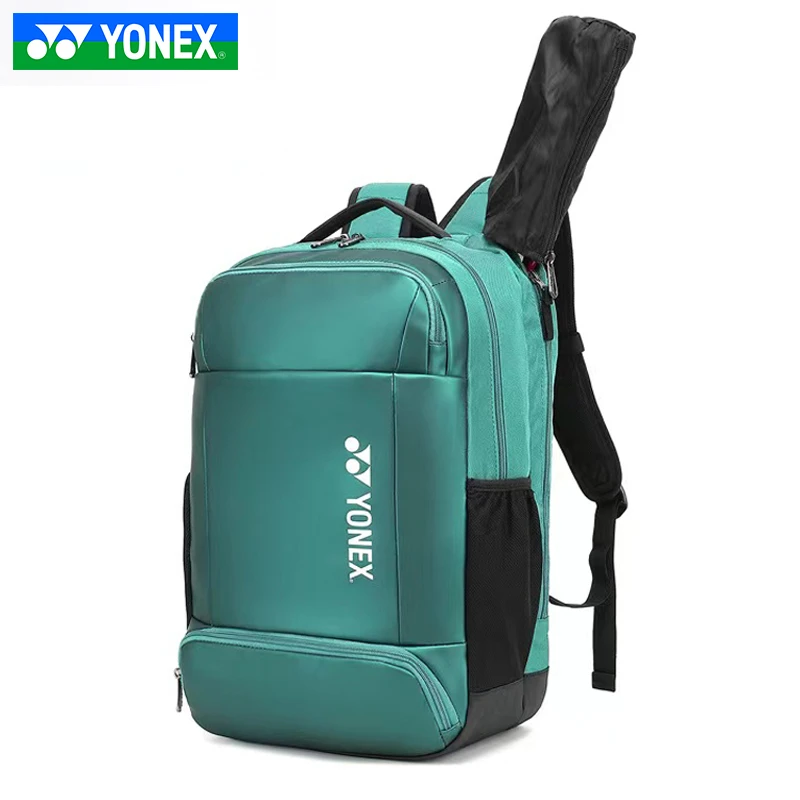 YONEX Ergonomic Leather Badminton Racket Backpack for 3 pcs Racquets
