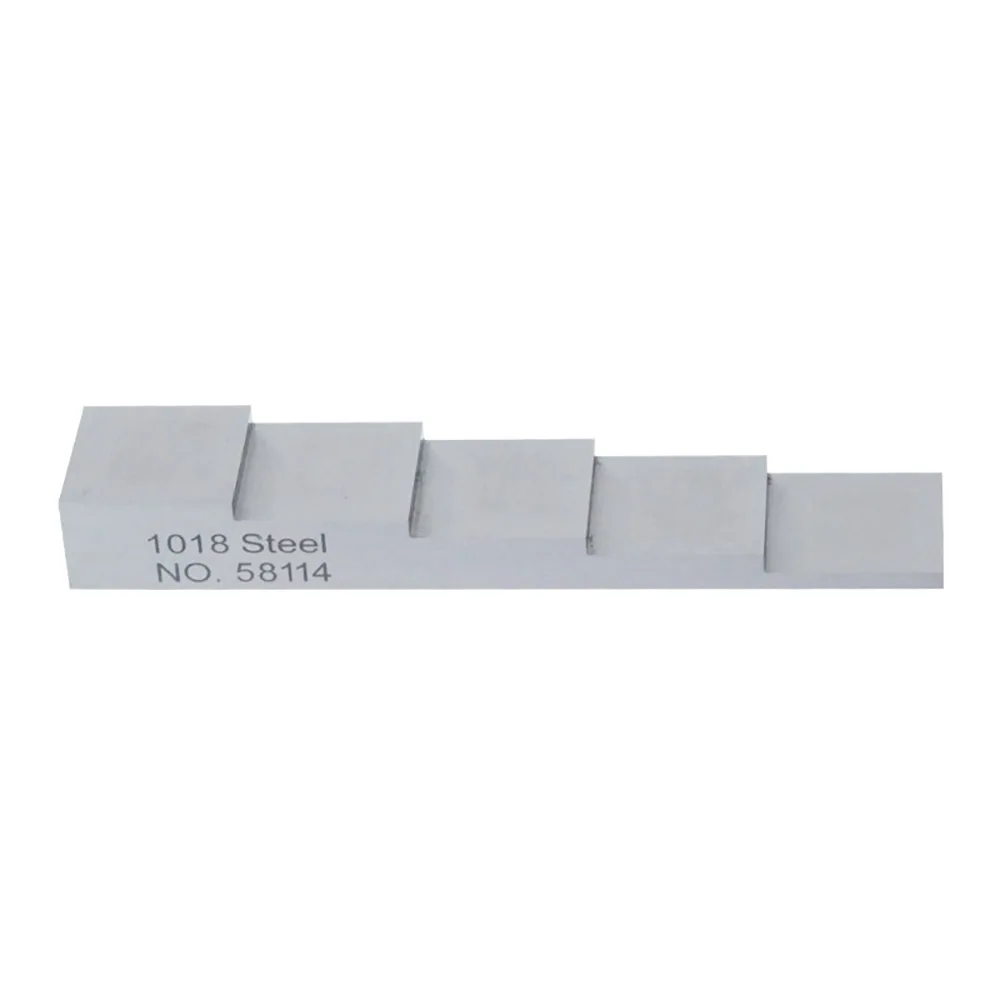 5 Step wedge Block 2.5mm 5mm 7.5mm 10mm 12.5mm Calibration Block 1018 Steel Ultrasonic Thickness Gauge Linear Deentest