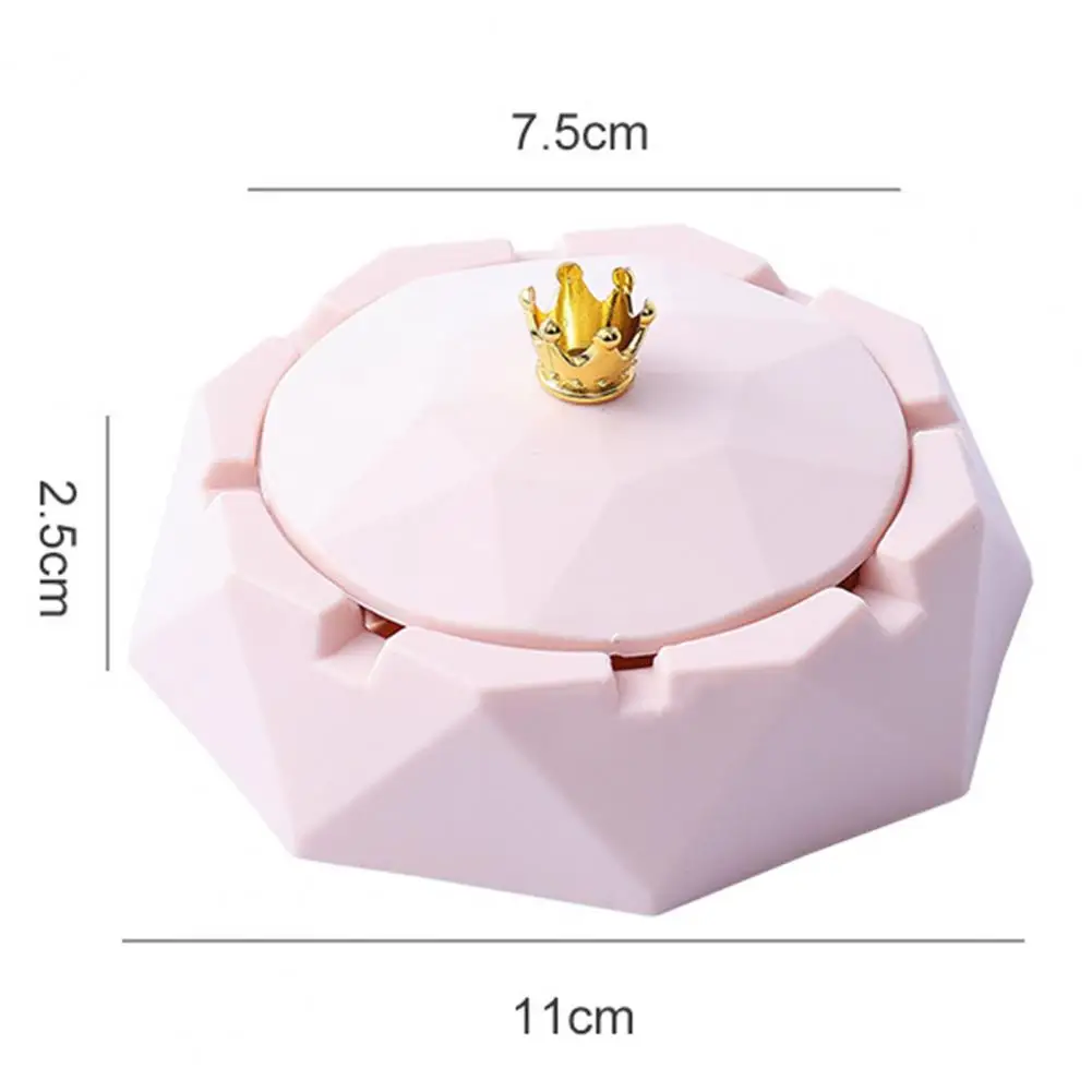 Ash Holder Nordic Style Windproof Ash Storage Tray Heat Resistant Stainless Steel Liner Ashtray Ornament For Bar
