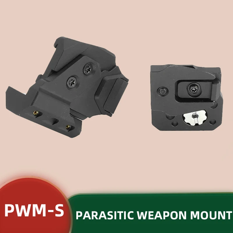 

NEW Tactical PVS-14 RQE PWM-S PARASITIC WEAPON MOUNT NVG Mount OSS Monocular Shoe Set Dovetail-style Interface Adapter