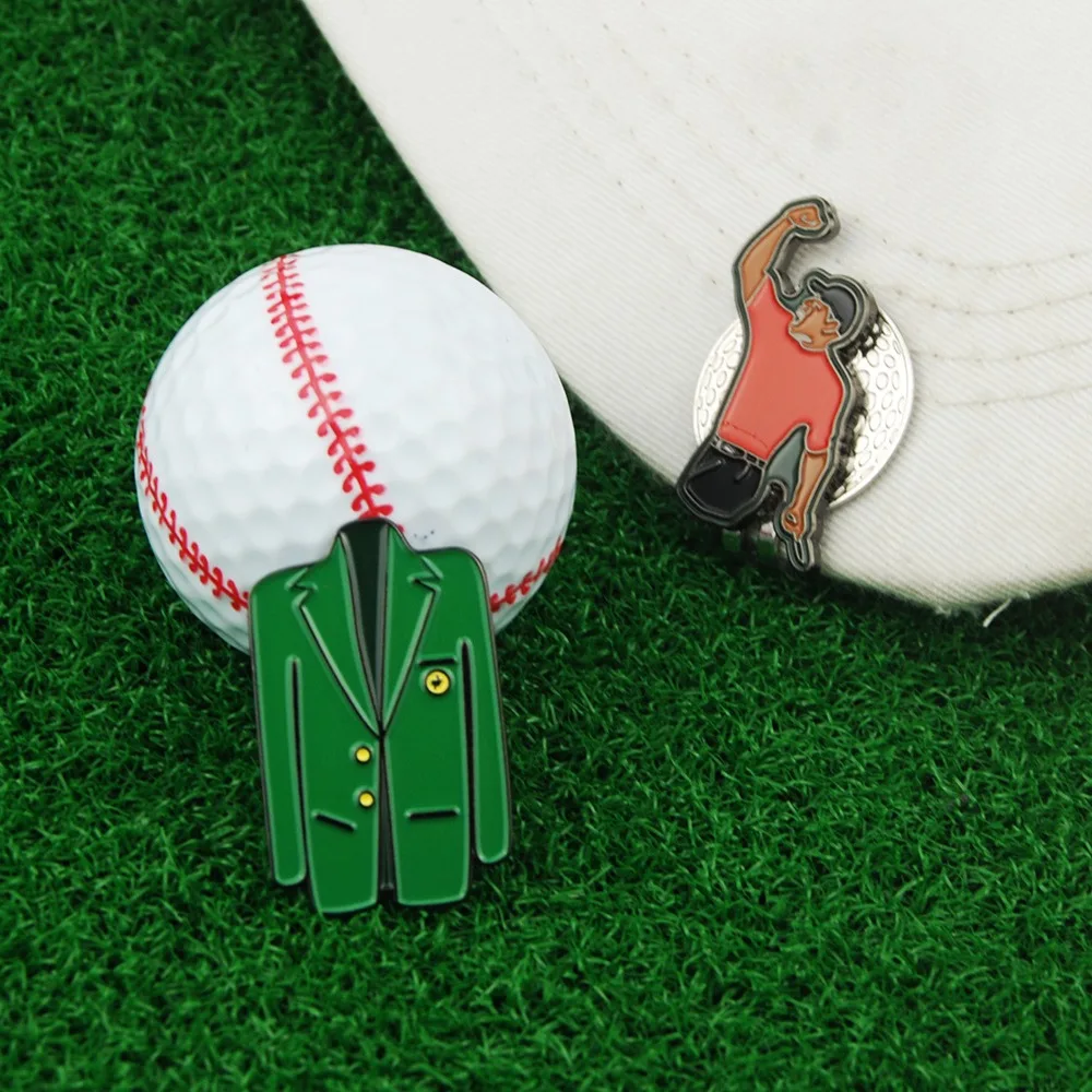 Portable Alloy Marker Golf Ball Mark Tiger Magnet Golf Hat Clip Lightweight Green Jacket Clip Marker Accessories