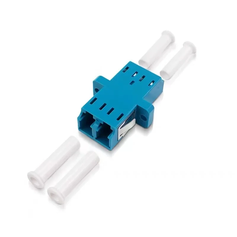 LC duplex fiber optic adapter Simplex SC footprint blue fiber coupler DX connector UPC SM free shiping 0.2db