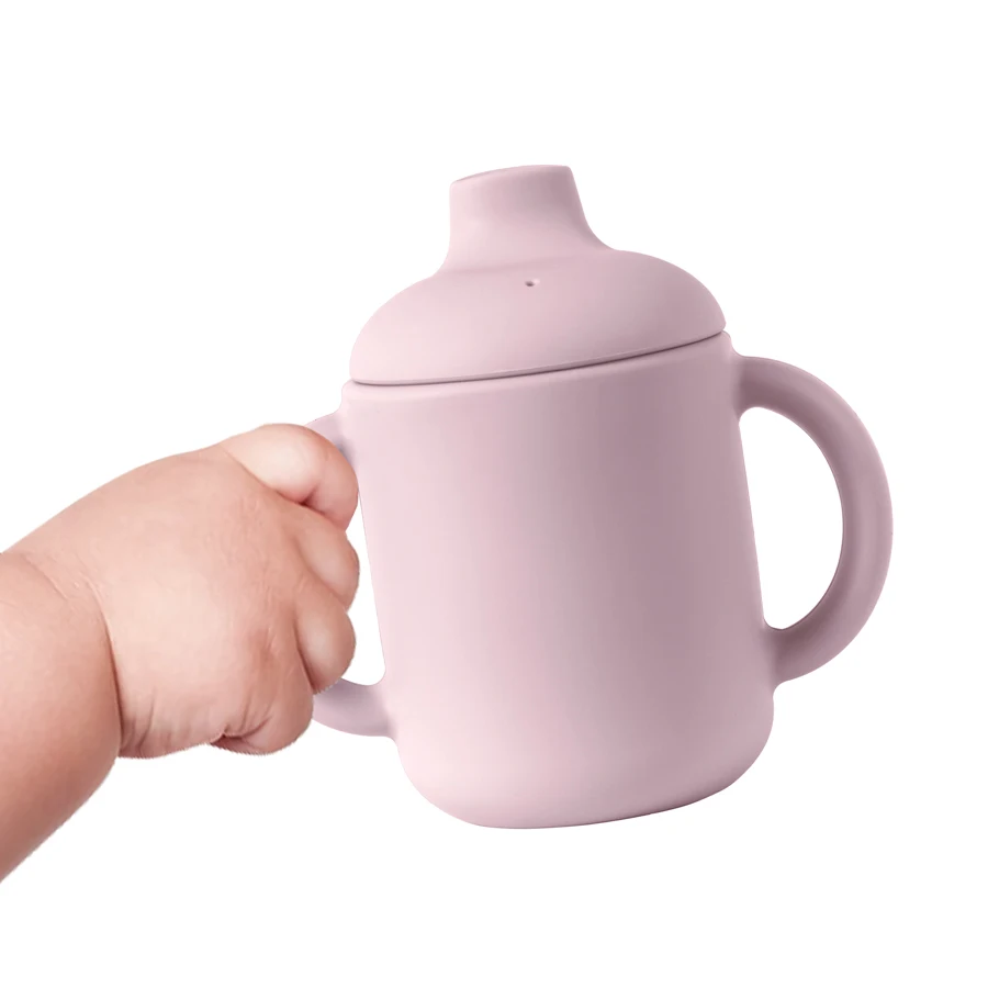 식품 등급 실리콘  수유 컵, BPA 프리 음료 컵,  학습 손 어린이 병,  용품..