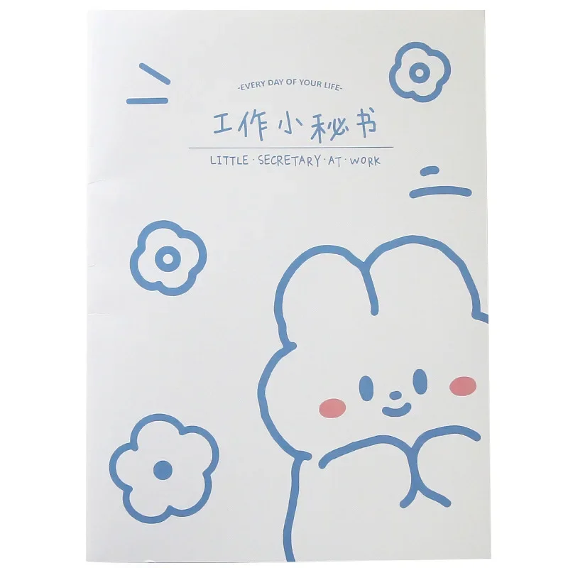 Schedule Notebook Kawaii Rabbit Daily Weekly Planner Agenda Diary Notepad Office School Supplies