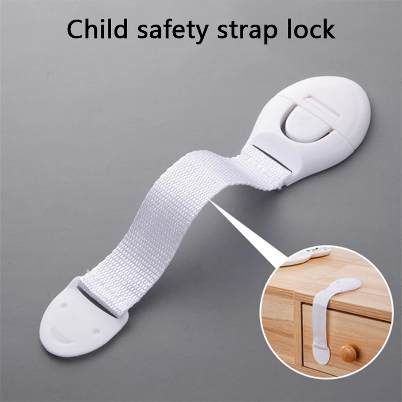 

10Pcs Children Safety Cabinet Locks Baby Furniture Protection Refrigerator Drawer Door Security Protector Anti-pinch Lock Buckle