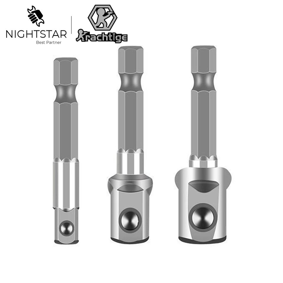 NSNGPAFACZ Adaptateur de Tige hexagonale 6pcs 1/4 vers vis à