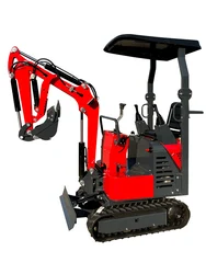 Best selling Mini excavators 1 Ton Multifunctional Excavation Manufacturers Small Digger With Free Bucket On Sale