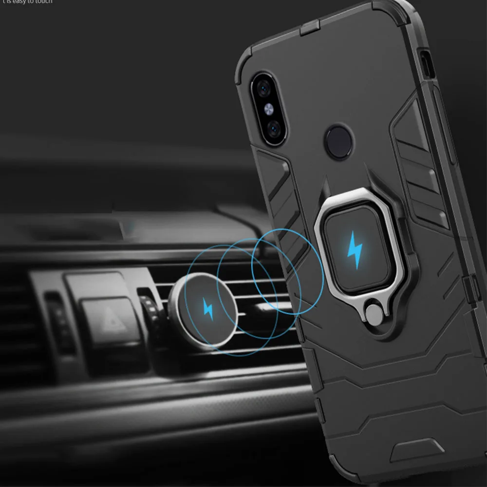 For Xiaomi Redmi Note Pro Case Armor PC Cover Metal Ring