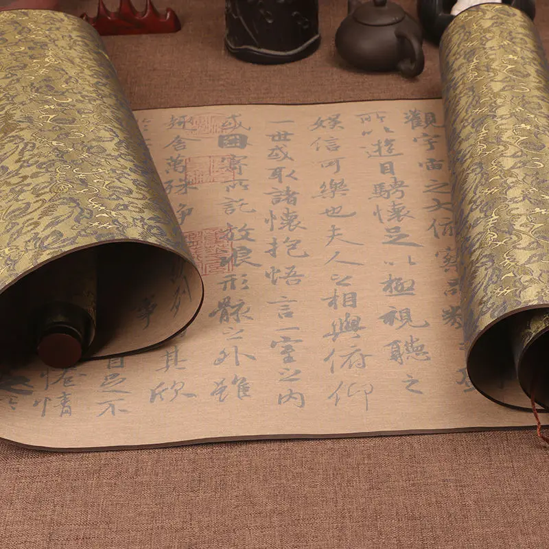 

Orchid Pavilion Preface Water Writing Cloth Wang Xizhi'S Running Script Original Stele Copying Red Calligraphy Practice Calligra