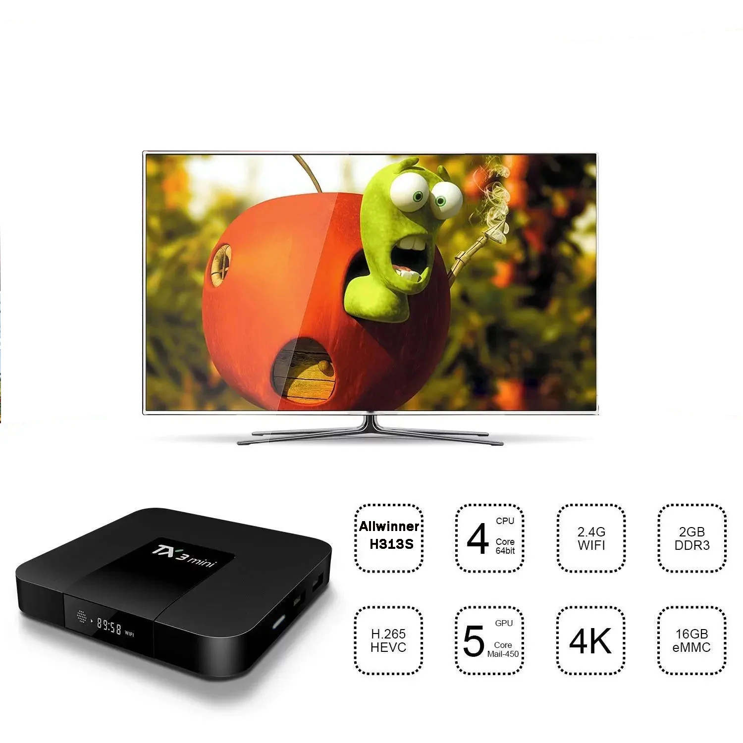 Original Tanix TX3 TX6 TV Box Android 11.0 Allwinner H313 2G 16G 2.4G WiFi 4K H . 265 1G 8G Smart tv box tv box