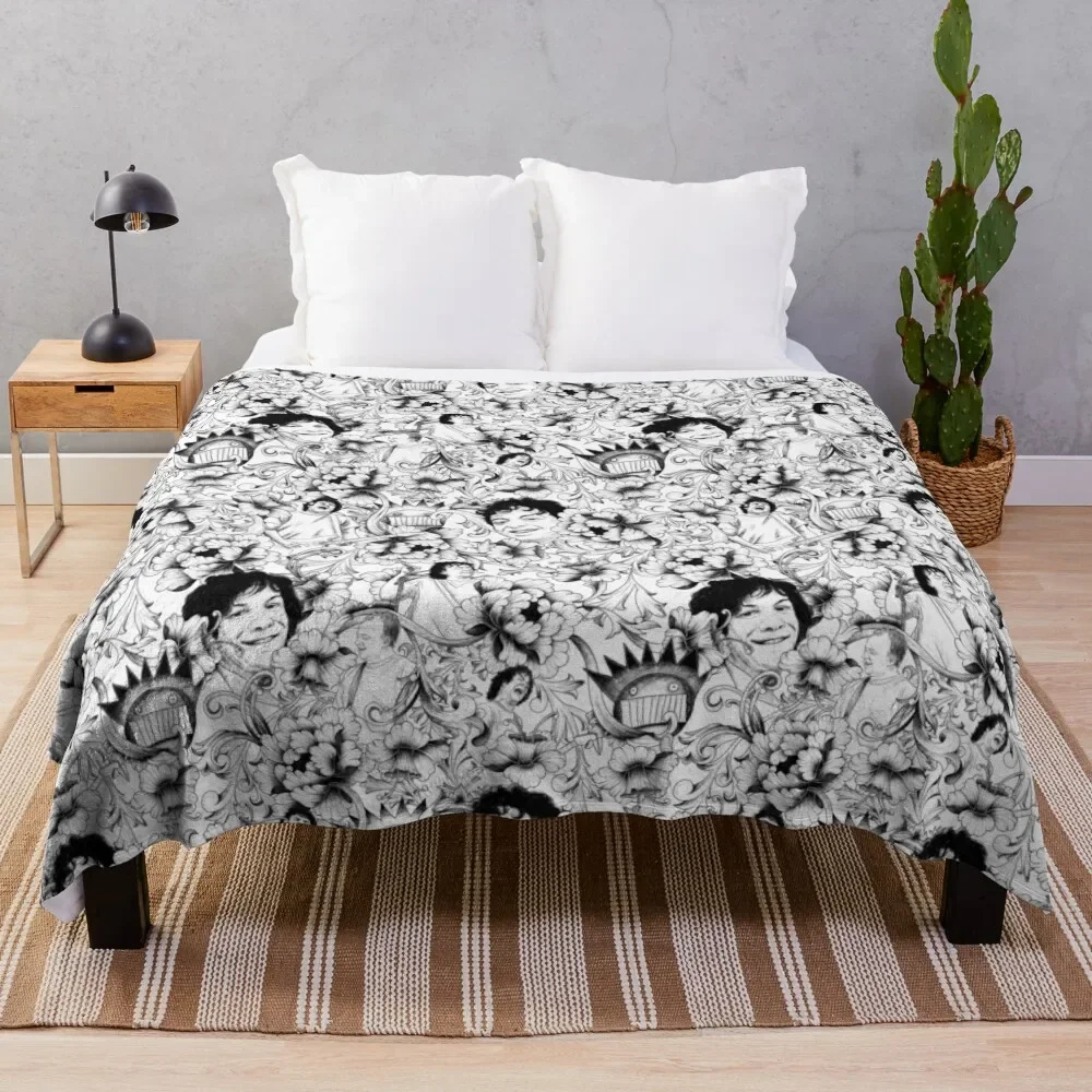 

Ween baroque pattern Throw Blanket Thin Decorative Beds Blankets