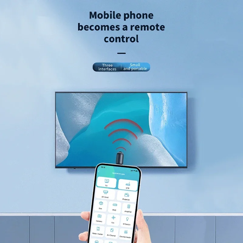 EKX6 Smart Remote Ocrustar Mini Smartphone IR Remote Controller Portable USB Universal Infrared TV Control Air Conditione