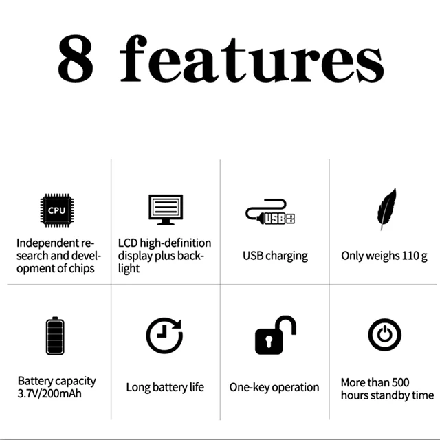 2X Smart Time Lock LCD Display Electronic Timer Switch USB Rechargeable Timer Padlock Travel Electronic Timer-Qing 4