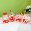 Liquid Oil Luminous Ice Cube Shape Keychain Cute Floating Quicksand Rabbit Keyring Women Girl Bag Pendant Key Chain Gifts 4
