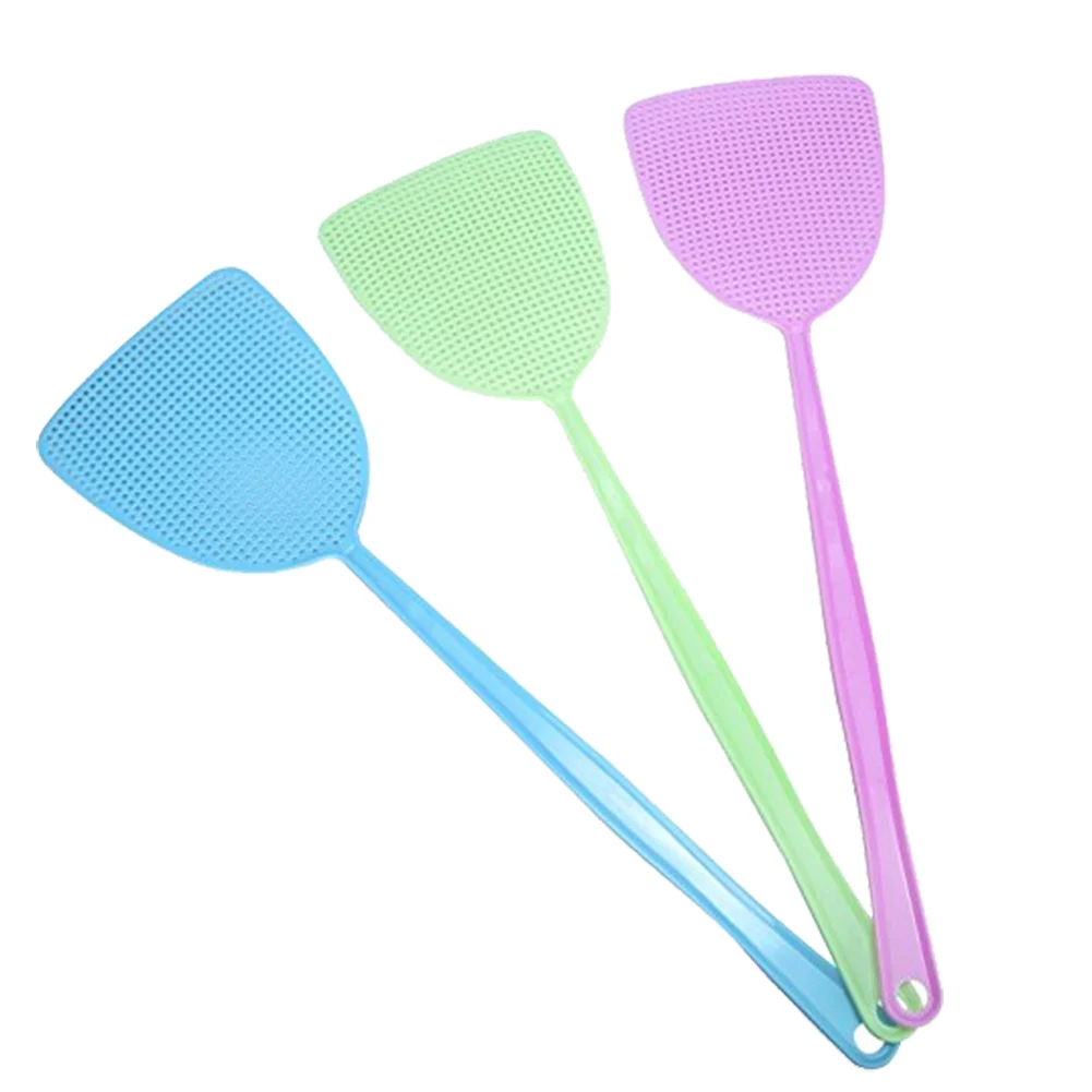 Fly Swatter Manual Swat Pest Control with 17.5'' Long Handle 3-pack fly swatter