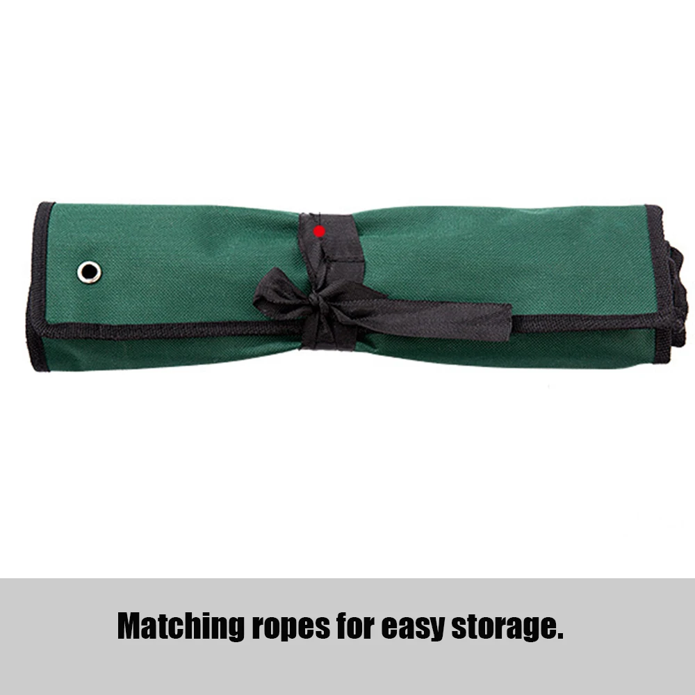 Wrench Tool Bag Roll Up Foldable Spanner Combination Canvas Hanging Bag Practical Organizer Pouch Case Hand Tools Storage Bags