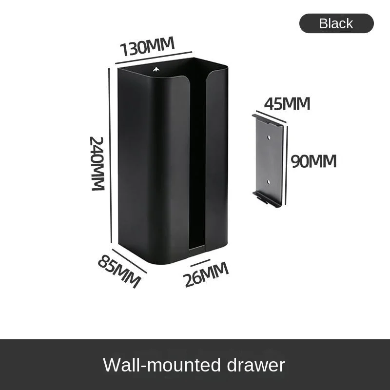 Toilet Bathroom Tissue Box Wall-mounted Punch-free Hand Wiping Paper Box Magnetic Household Face Towel Storage Box