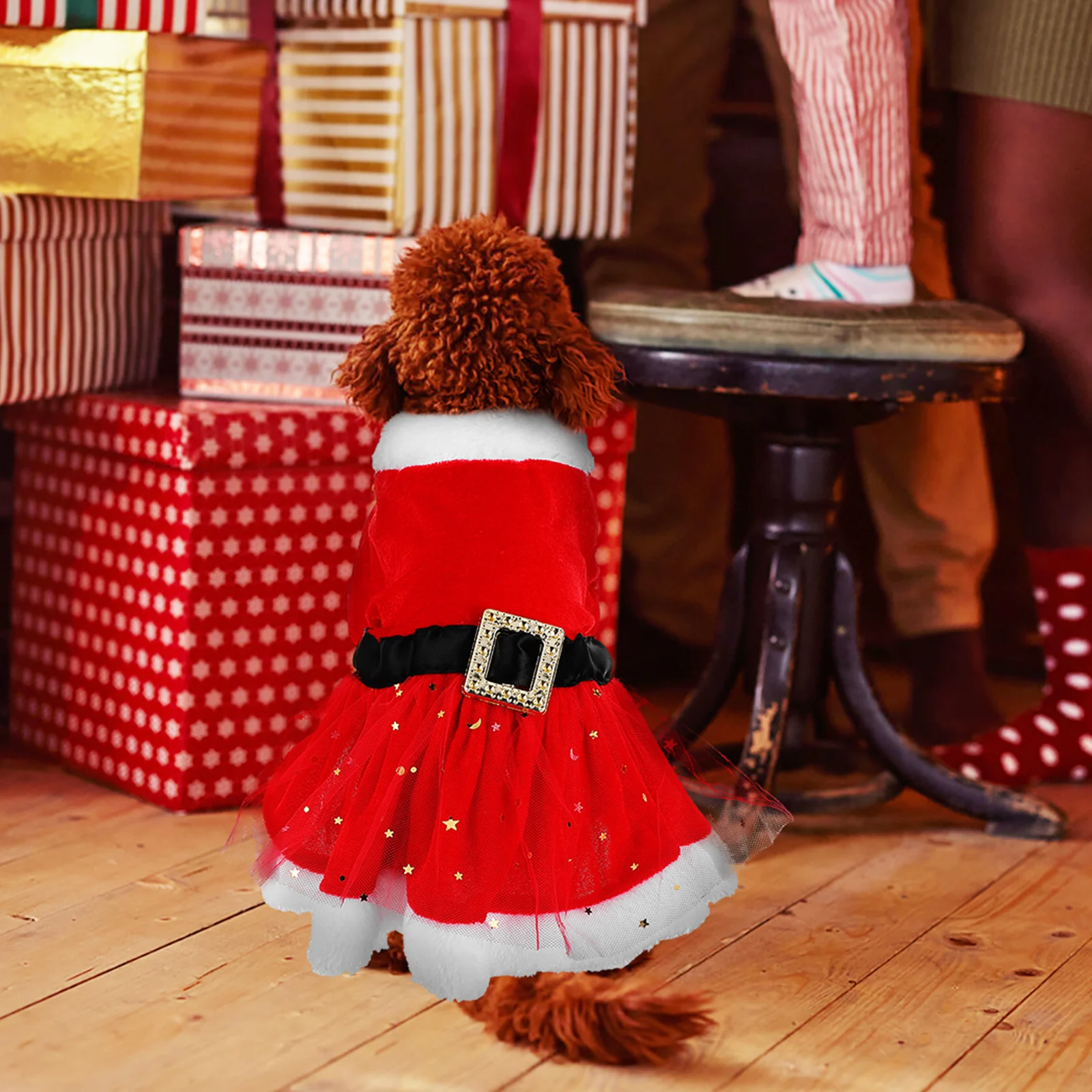 1 Set Dog Christmas Costume 4