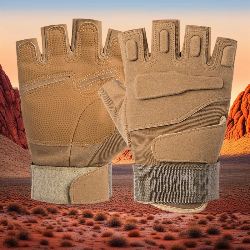 1Pair Outdoor Sports All Finger Gloves Men Sturdy Breathable Protective Tactical Gloves Anti Slip Cycling sport gloves