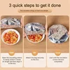 50/100PCS Repeatable Aluminum Foil Insulation Covers - Eco-Friendly Kitchen Food Covers for Bowls & Dishes Storage for Kitchen 6