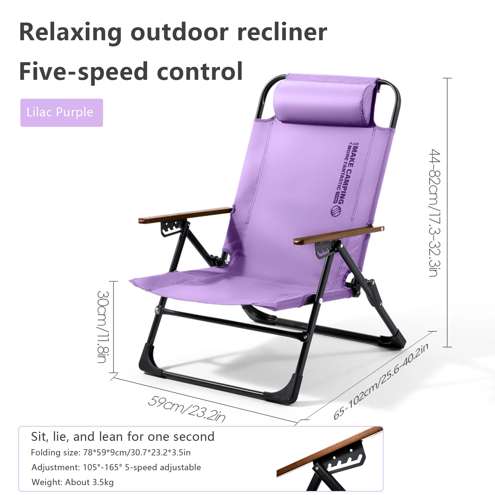 Adjustable Camping Folding Chair 8