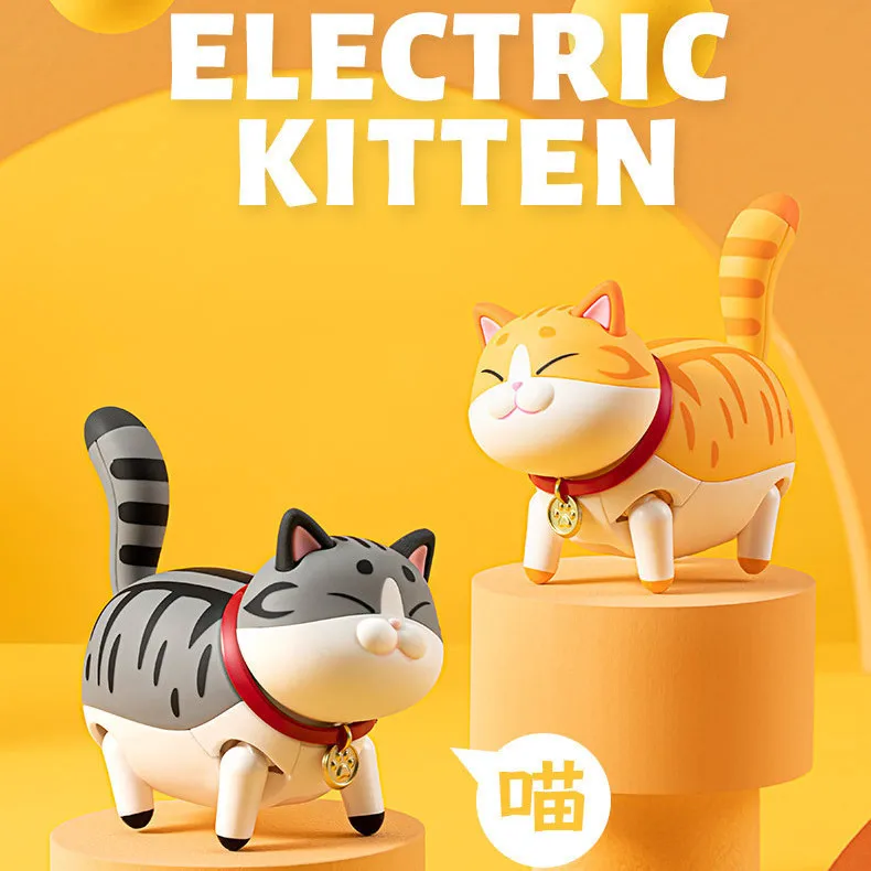 

New Electric Cat Blind Box Walking Animal Kitten Toys Ornaments Birthday Baby Shower Handmade Diy Kids Children Gifts