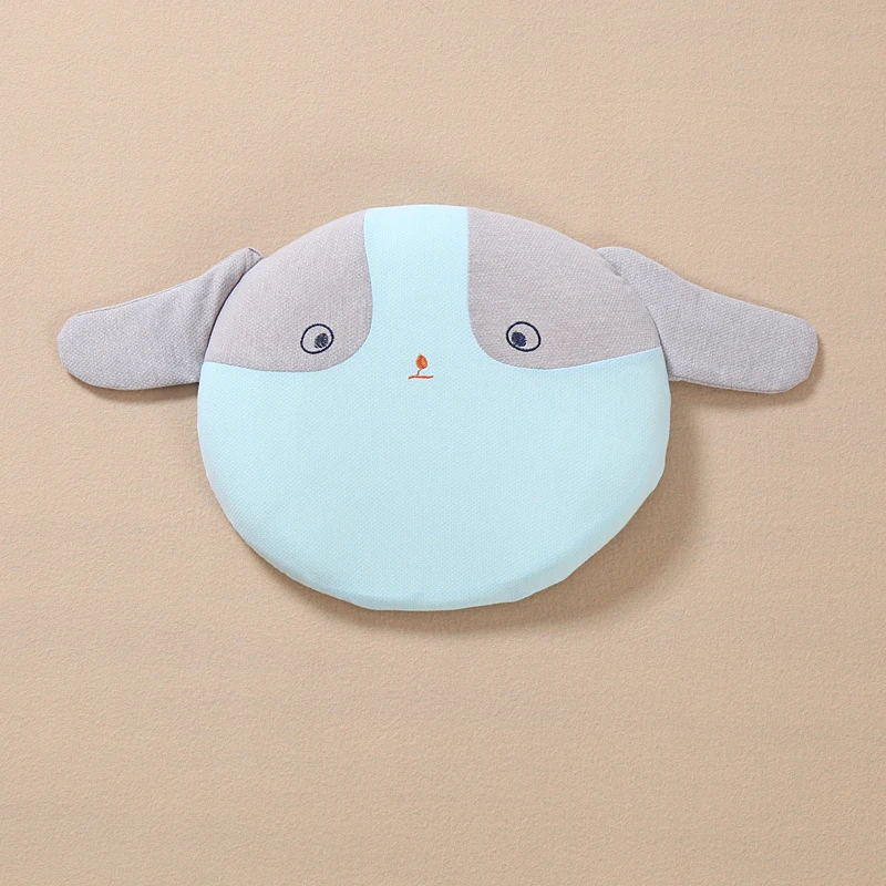Anti-Migraine Breathable Cotton Round Baby Sleeping Neck Protection Baby Pillow