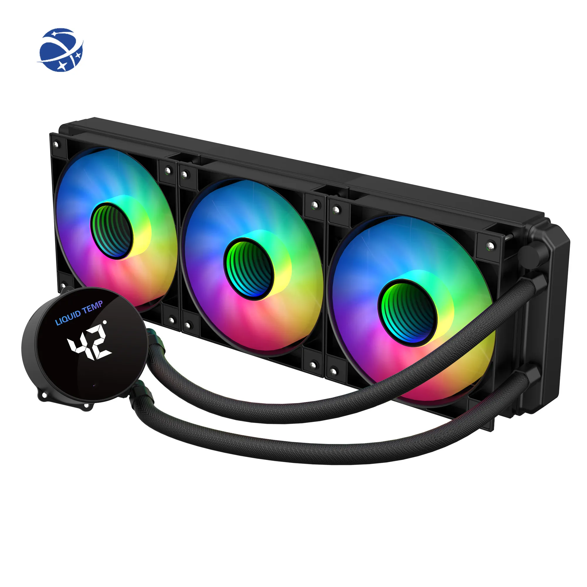 

Yun Yi 2X120mm ARGB Fan For All-in-one Liquid Cooler 240 With Circular LCD Display