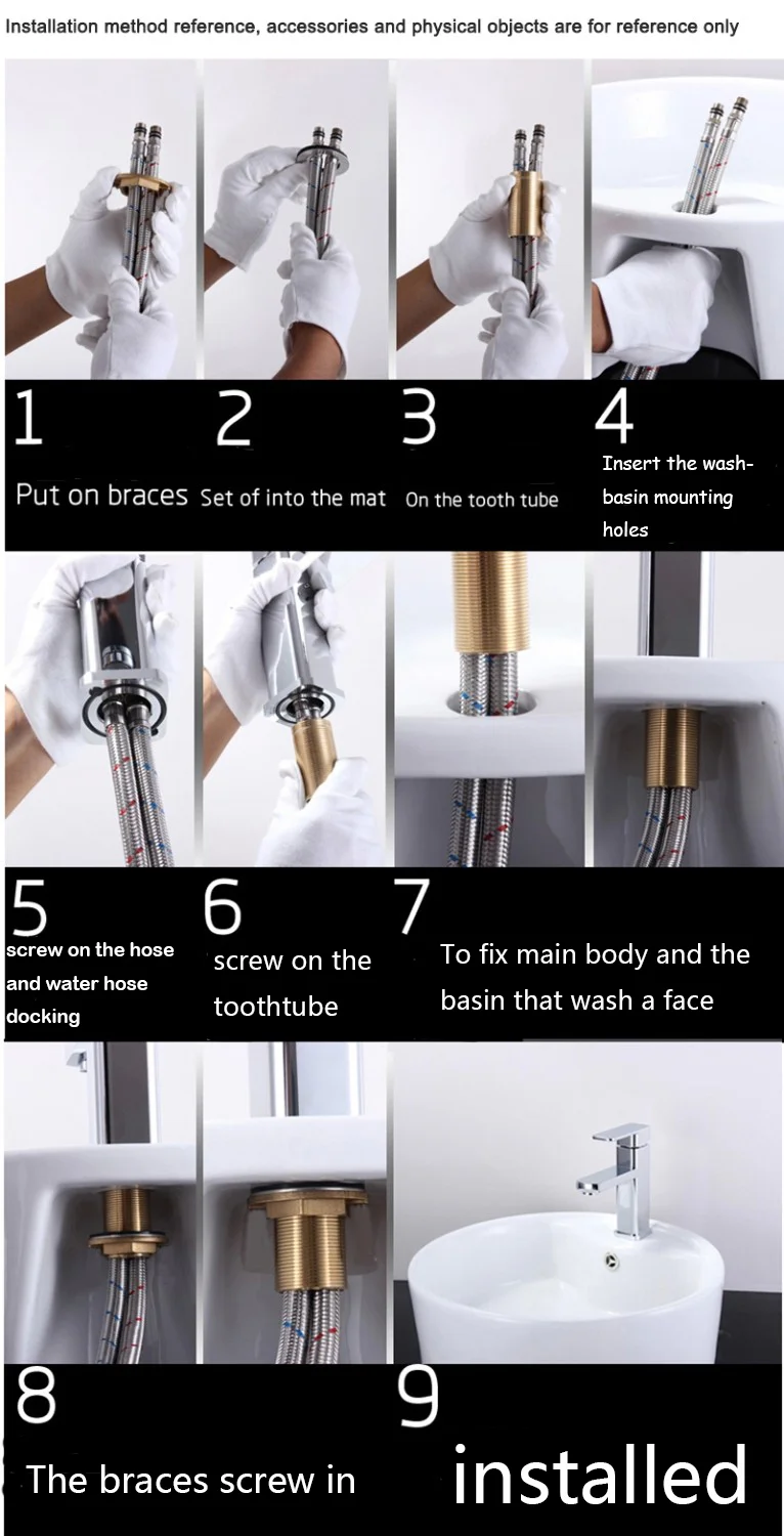 Modern Brass Faucet Basin Mixer Sink Faucet Washbasin Water Tap