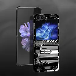 JDM Sport Car Design Phone Case - Stylish Back Cover - Galaxy Z Flip 5G (Mix01)