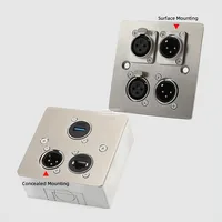 86 Panel Power Box D Type Module - 1/2/3/4 Hole Socket Brushed Matte Blank Plate - Fits XLR HDMI USB BNC 3.5/6.35 VGA RJ45 - Image 4