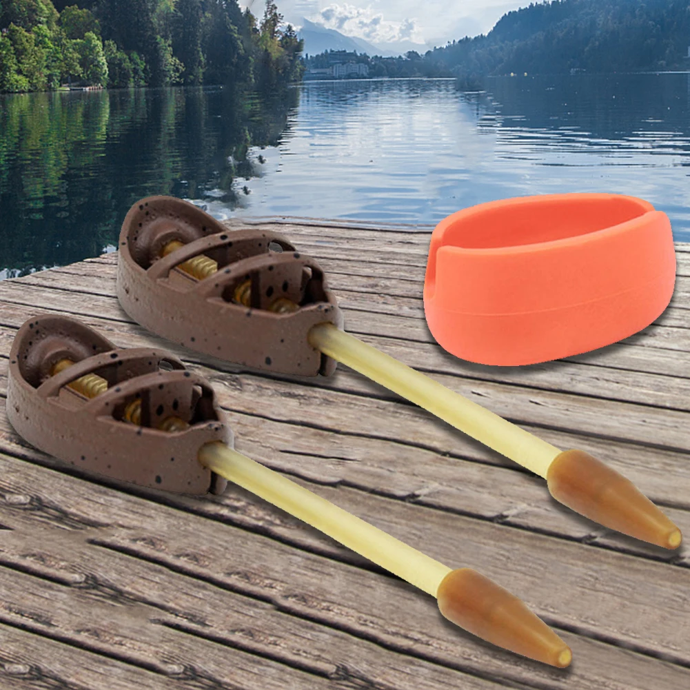 Zinc Alloy Portable Inline Fishing Bait Feeder