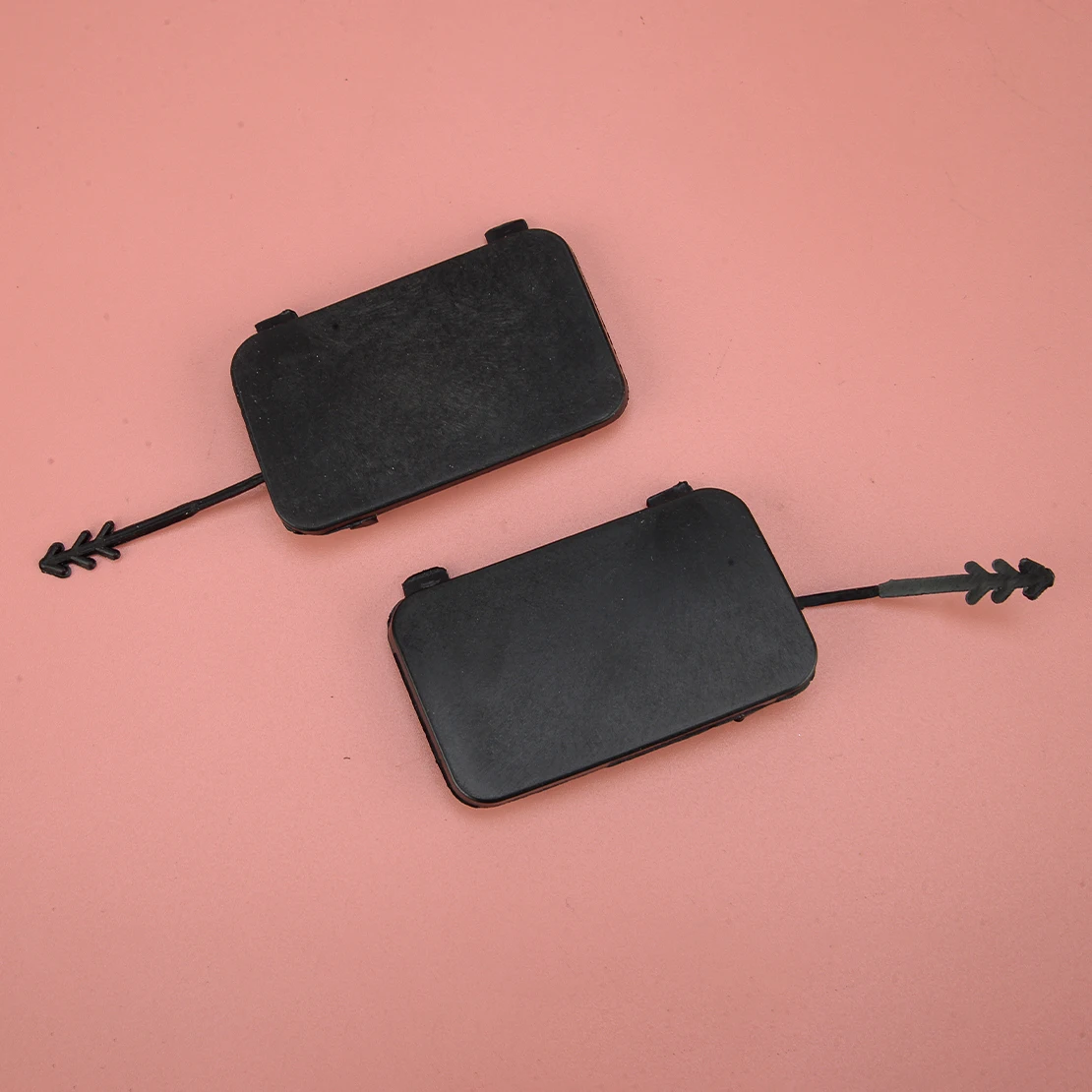 1 Pair Car Rear Left Right Bumper Tow Hook Eye Cap Cover Lid Plate