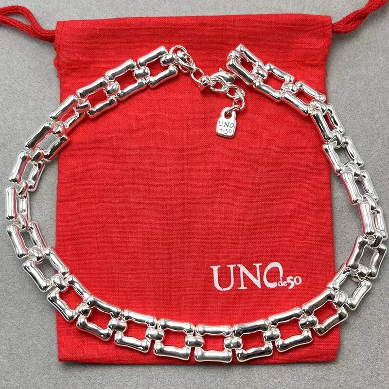 

2023 UNOde50 New European and American Bestselling Fashion High Quality Exquisite Necklace Women's Romantic Jewelry Gift Bag