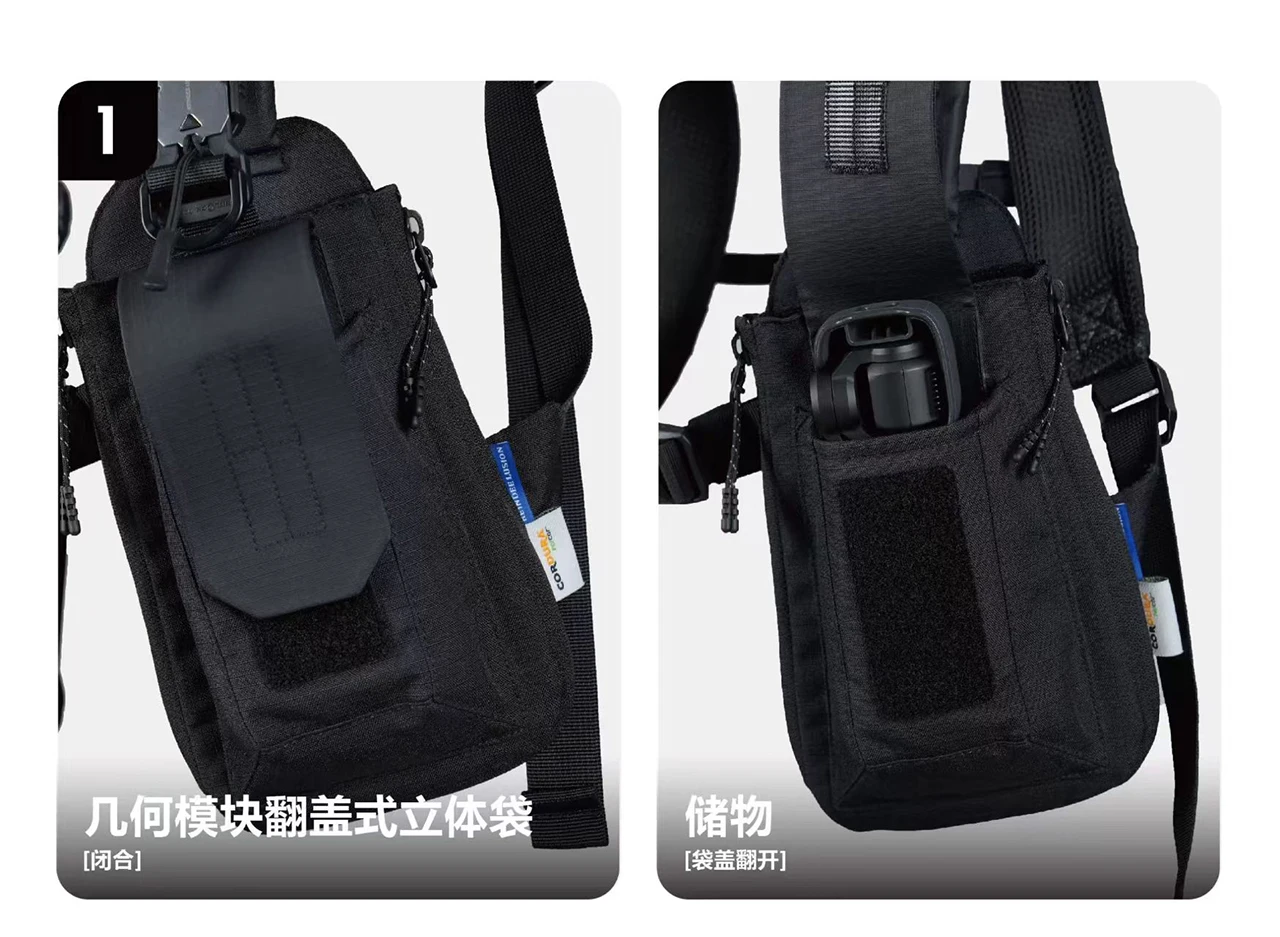 Reindee Lusion 25aw Functional tactical expansion lightweight vest techwear cd xpac materials mod attachment points -