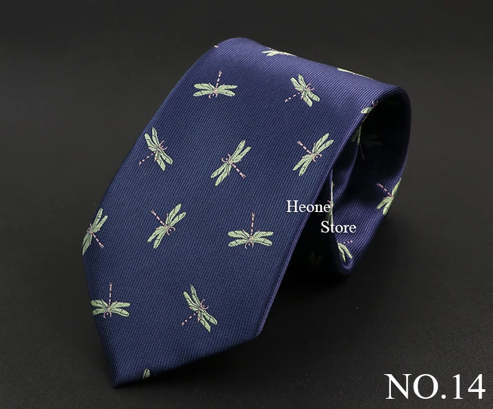 Neue Mode-Business Männer Krawatte Blau Rot Gestreiften Blume Tier Krawatten Hochzeit Party Abendessen Dünne Dünne Bräutigam Hemd Zubehör Geschenk – Detail 15