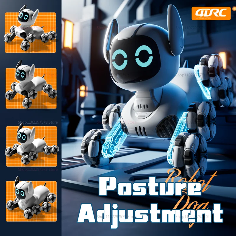 Y9 RC Robot Dog Toy 2.4G Radiocomando 8WD Meccanico Pet Dog Touch-sense Musica Stunt Giocattolo Elettrico per Ragazza Ragazzo Bambini Regalo - immagine 3