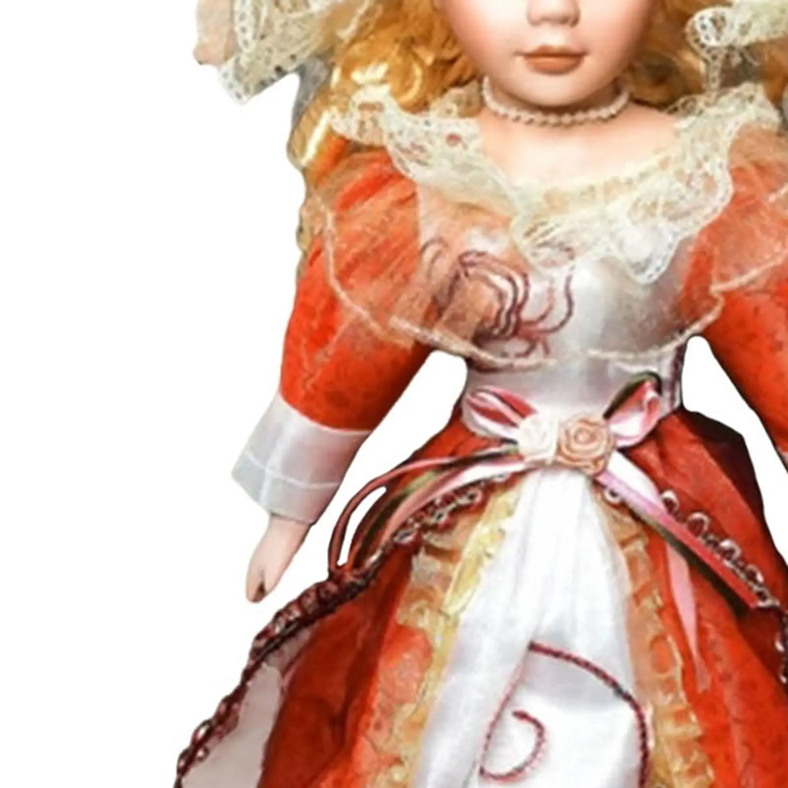 41cm 도자기 인형 스탠딩 피규어 장 인형 수집가용 의상 입은 인형