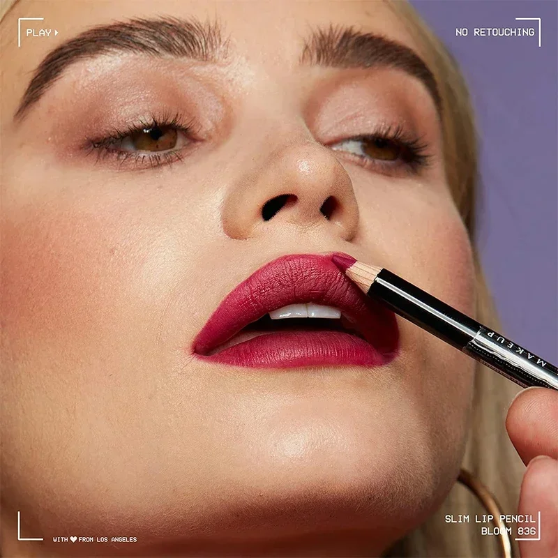 Slim Lip Pencil Long-Lasting Creamy Lip Liner Waterproof Plumping lip Stain Natural Nude Brown Liner Professional Makeup lip liner lip liner pencil lipliner pencil