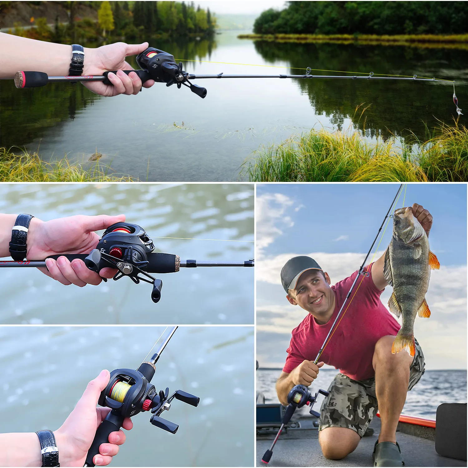 Baitcasting Rod Reel Combo 6