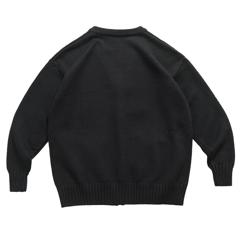 WTAPS 남성용 가을 겨울 스웨터 가디건, 일본 하라주쿠 스타일, 루즈 캐주얼 니트 카디건, 스웨터 재킷, 트렌드 브랜드