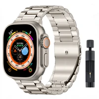 Bracelet en métal pour Apple watch 10 46mm 42mm Ultra/2 49mm 9 8 7 45mm 41mm bracelet en acier inoxydable pour iWatch 6 5 4 3 SE 44mm 40mm 5