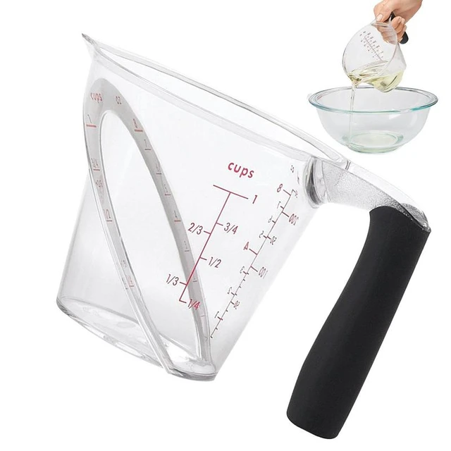 Transparent Measuring Cup Angled Measuring Cup 250 Ml Graduated Measuring  Cup Large Measuring Pitcher Easy-Read Measuring Jug - AliExpress