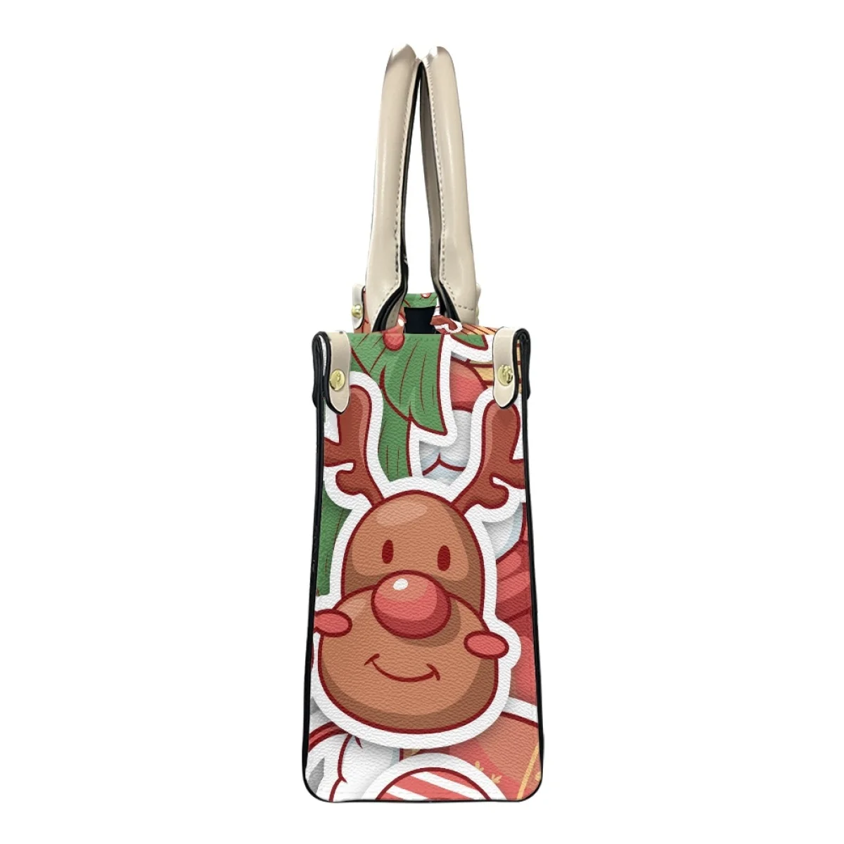 Merry Chrismas Fashion Women Cross Body Bags Leather Cute Elk Snowman Handbags Top-Handle Small Messenger Bag Girls Bolsos New