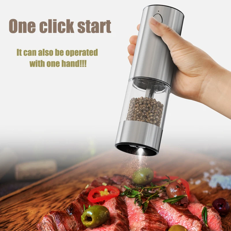 Electric USB Rechargeable Adjustable Coarseness Spice Grinder